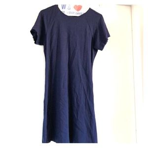 Uniqlo navy fit & flare dress
